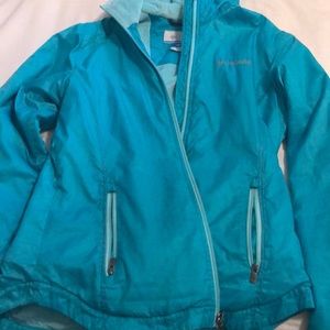 Teal blue Columbia reversible jacket